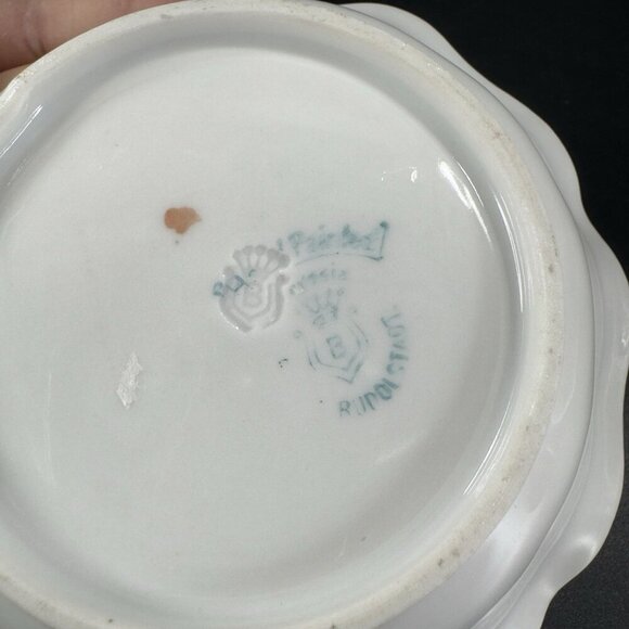 Royal Rudolstadt Prussia Porcelain Hand Painted Dish Bowl Antique 5inch Set 2 - Picture 3 of 12